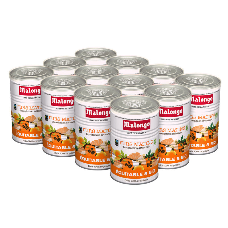 Café moulu Purs Matins - Lot de 12 boites - 1